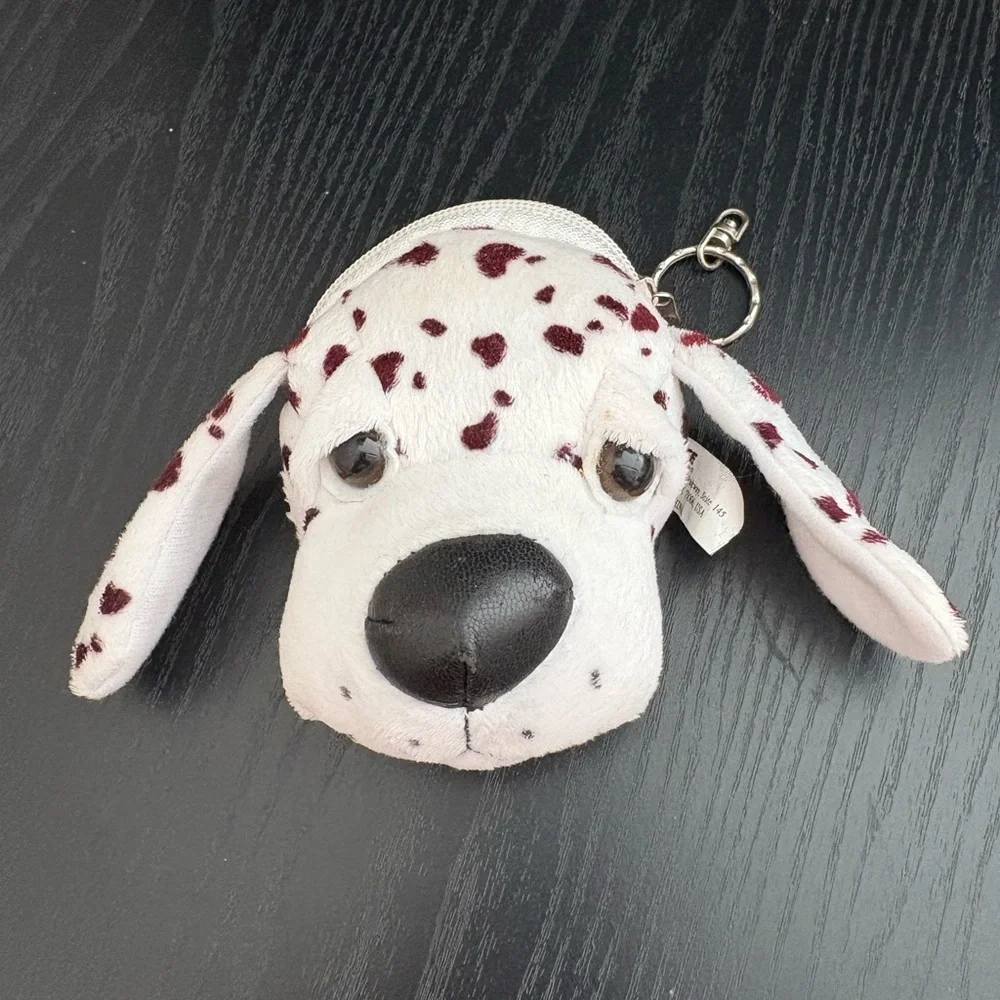 Dalmatian Dog Coin Purse Keychain